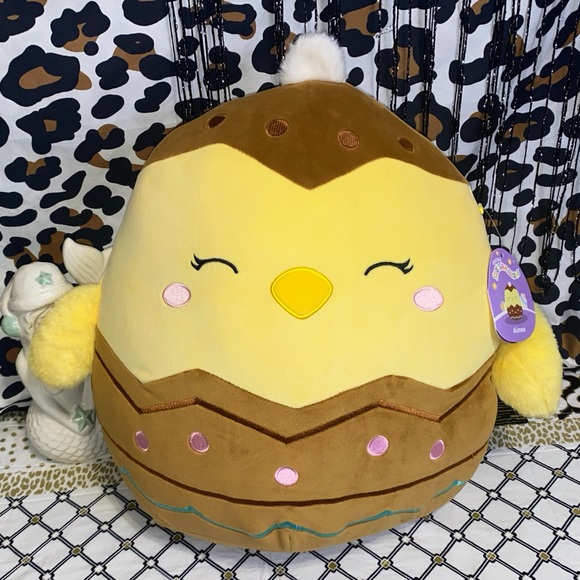 Kellytoys Squishmallows 12-Inch Aimee The Yellow Chick Plush Toy - Super Soft Egg Pillow Friend